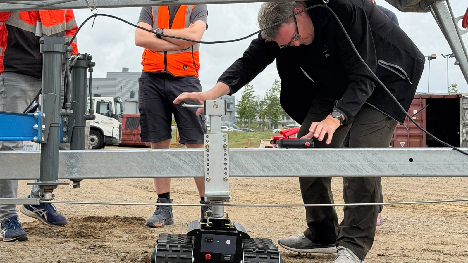 Robot Trolley-teamet hjælper med opsætning